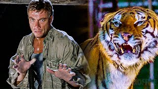 Jean Claude Van Damme fights a tiger in a minefield [upl. by Rania5]