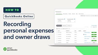 How to record personal expenses and owner draws in QuickBooks Online [upl. by Godden]