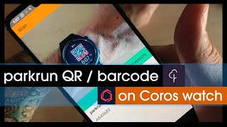 parkrun barcode on your Coros watch [upl. by Akilak636]