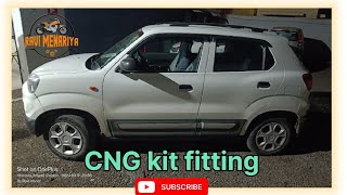 Maruti spresso 2022 model CNG kit fitment full videoCNG fitting full video [upl. by Werra]