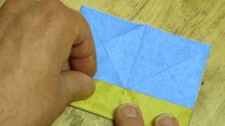 Folding the Basic Flower Form II for Origami Bonsai [upl. by Tuchman]