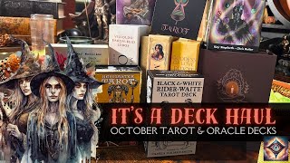 Its a Deck Haul My New October Tarot amp Oracle Decks [upl. by Hsakiv]