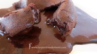 Coulant de chocolate ¡qué desastre  Recetas fáciles de Los Postres de Mami [upl. by Aiduan]