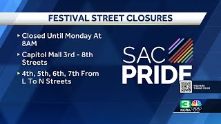 Street closures will be in effect downtown for SacPRIDE [upl. by Nelli]