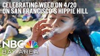 High Time to Celebrate We Interviewed People Smoking Weed on Hippie Hill on 420 [upl. by Eltsyek]