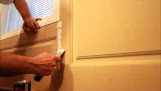 How to install raised panel wainscoting [upl. by Aerdnad]