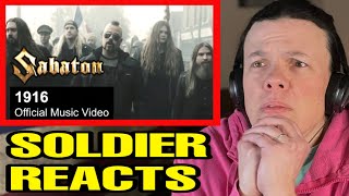 Sabton 1916 Motörhead Cover US Soldier Reacts EMOTIONAL [upl. by Evadne]