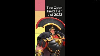 2023 BEST Open Field Pairs Tier List  Rise of Kingdoms [upl. by Orling972]