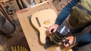 Telecaster Style Guitar Build Timelapse  Reclaimed Rustic Tele [upl. by Namie]