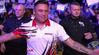 Gerwyn Price new walk on at 2nd Premier League night  Darts Premier League 2024 [upl. by Boycey997]