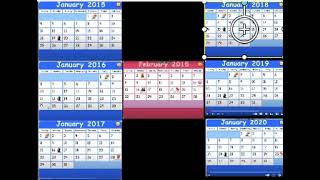 Starfall Calendar 6 January Calendars and 1 February Calendar in the middle [upl. by Piwowar]