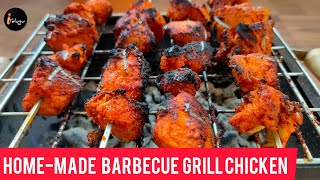 Tasty BARBEQUE CHICKEN on Charcoal Grill in TeluguiTeluguParthika [upl. by Jovitta]