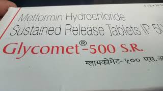 Glycomet 500 MG Tablet SR Uses Dosage Side Effects in hindi [upl. by Anekahs]