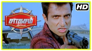 Saahasam Tamil movie  Scenes  Prasanth saves Amanda from Sonu  Sonu escapes  Thambi Ramaiah [upl. by Ocire]