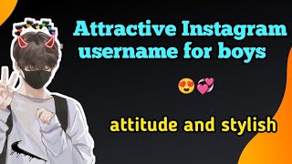 TOP 20 Instagram names for boys attitude Instagram username ideas for boys 2023 😎 [upl. by Brinkema]