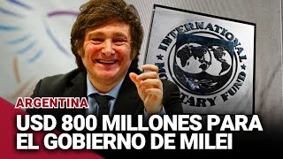 El FMI aprueba el desembolso de unos 800 millones de dólares a ARGENTINA  Gestión [upl. by Batruk310]