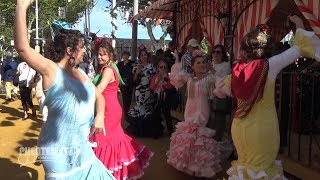 Sevillanas en el Albero Feria de Sevilla 2018 [upl. by Anikram211]