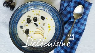 Delicuisine Rezept Ajo Blanco – kalte Mandelsuppe [upl. by Ennairak]