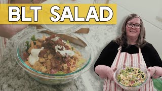 Easy BLT Salad Recipe Crispy Crunchy and Delicious [upl. by Ahsinod]