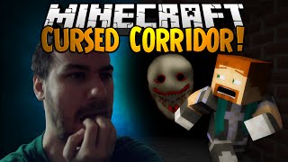 Minecraft CURSED CORRIDOR  Horror Map [upl. by Nysila]