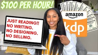 Website Paying 100 Per Hour For Reading Amazon KDP Books Make Money Online 2022  WFH Side Hustles [upl. by Aloke850]