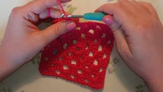 VIRKA mormorsrutor  mormorsruta steg för steg för absoluta nybörjare  granny square swedish [upl. by Trinetta]