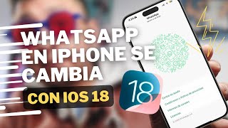 📱✨ WHATSAPP novedades en iPHONE con IOS 18 Trucos 🛠️🚀 [upl. by Abisia]