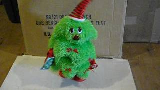 Green Dancing Christmas Tree Singing [upl. by Ahsenet]