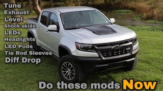 Must Have Mods Upgrades and Accessories for your Colorado ZR2 [upl. by Llerat]