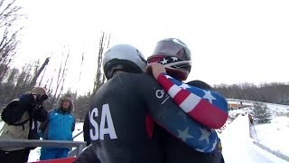 FIBT  2Man Bobsleigh World Cup 20132014  Lake Placid Heat 2 Race 2 [upl. by Marcelle]