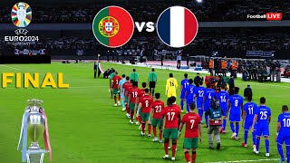 Portugal Vs France  Final UEFA Euro 2024  Full Match All Goals  Ronaldo vs Mbappe  PES Realistic [upl. by Akcinat]