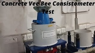 Vee Bee Consistometer Test of Concrete  Vee Bee Test for Workability of Concrete [upl. by Ennirak]