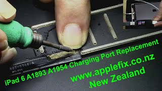 iPad 6 97 2018 A1893 A1954 charging port replacement  ipad not charging  AppeFix Hamilton NZ [upl. by Furnary]