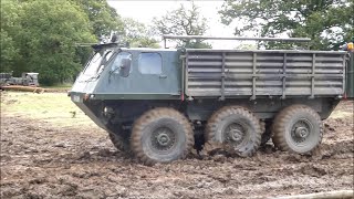 Alvis Stalwart in the arena at the Capel Military Show 2024 [upl. by Booze]