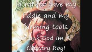 quotThank God Im A Country Boyquot Lyrics [upl. by Hsetirp536]