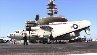 USS GEORGE HW BUSH CVN 77 Flight Deck Operations [upl. by Maretz]