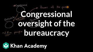 Congressional oversight of the bureaucracy  US government and civics  Khan Academy [upl. by Valonia]