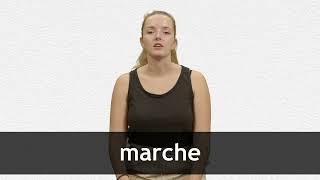 How to pronounce MARCHE in French [upl. by Egnalos]