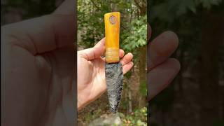 ObsidianOsage🔥🔥🔥 novembersouth flintknapping primitive bushcraft obsidian dragonglass [upl. by Cutty816]