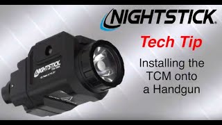 Installation of Nightstick TCM Series weapon light onto a handgun [upl. by Estus]