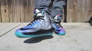 Nike Lebron X 10 quotPure Platinumquot  quotReEntryquot [upl. by Werdnaed800]