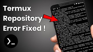 Termux repository error fixed [upl. by Suiddaht109]