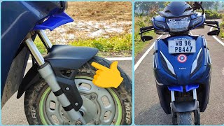 ACTIVA 6G INSTALLING APRILIA FRONT MUDGUARD R15 WINGLET HANDLE BAR MIRROR 🔥 ACTIVA FULLY MODIFIED [upl. by Arobed]