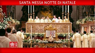 Papa Francesco Santa Messa Notte di Natale 20171224 [upl. by Aroled]