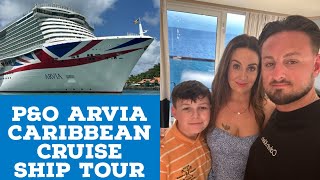 PampO Caribbean cruise  Arvia  Ship tour  The Crows nest  Sky Dome  Sea day [upl. by Ennovad]