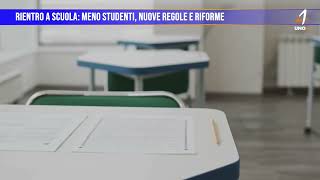 RIENTRO A SCUOLA MENO STUDENTI NUOVE REGOLE E RIFORME [upl. by Hawker472]