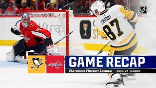 Penguins  Capitals 1013  NHL Highlights 2023 [upl. by Ern561]