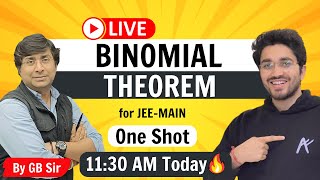 Binomial Theorem  One Shot  By GB Sir [upl. by Tlihcox]