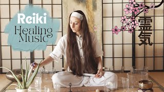 【REIKI MUSIC 】Energy healing meditation  Crystal bowls [upl. by Rois]