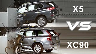 2019 BMW X5 vs 2019 Volvo XC90  CRASH TEST [upl. by Arodnahs342]